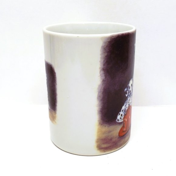 Vintage Otagiri Linda Picken Dalmatian Dog Puppy Coffee Mug Fire Man House - Picture 2 of 6